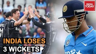 World Cup Cricket : India Loses Three Wickets, Rohit, Kohli & KL Rahul Dismissed