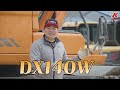 수출도 잘 되는 두산 dx140w 2015년식 06타이어 장비