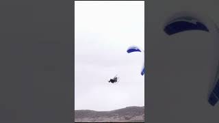 PARAMOTOR PILOT DRAGS HIS WINGTIP ON THE GROUND! 😳