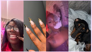 VLOG : NEW NAILS, S-MIDDLE WIG, SPONTANEOUS NIGHT OUT | Ms Angeline Kors
