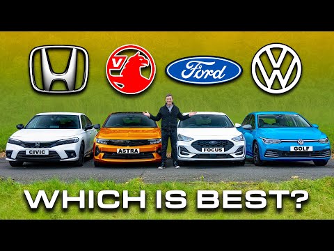 VW Golf, Ford Focus, Honda Civic and Astra Review