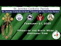 catholic mass today daily mass st. jerome catholic church and school live stream