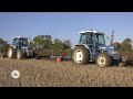 1987 ford 7610 ii and 1991 ford 7810 iii ploughing with ransomes 300 series classic tractors