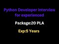 python programming interview questions and answers for experienced