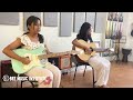 Memories lead guitar cover by students of Bee Music Institute from right Aarogi & Aanvi ...!!!