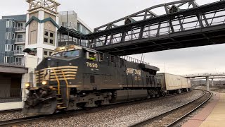 NS 256 (Triple Crown Roadrailer) Flying through Lafayette, Indiana — 2/8/24 — Full Train