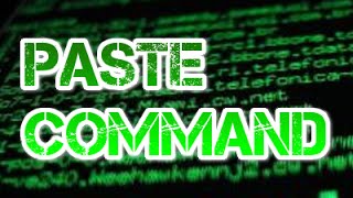 The Paste Command Linux BASH Shell Script Tutorial