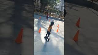 Baby Anaya in Skating Ring / How to Lear Skating  #trending #viral #shorts #viralvideo #funny 7
