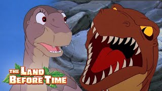 Littlefoot outsmarts Sharpteeth! | Movie Clip | The Land Before Time