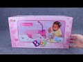 satisfying with unboxing pink doll house toys cocomelon bath playset asmr tiny asmr