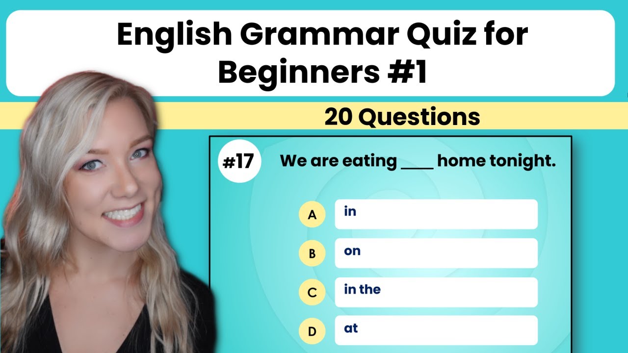 English Grammar Quiz 1 Questions With Answers For Beginners A1