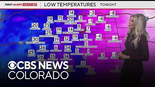 Another bitter night and more snow this week before a weekend warm up for Colorado