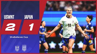 USWNT beat Japan to advance to SheBelieves Cup final | USWNT 2-1 Japan | Official Game Highlights