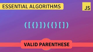 Valid parentheses - Essential algorithms