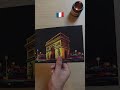 🇫🇷arc de triomphe night show revealed 🎇 art diy france scratchart