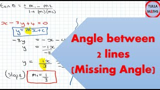 The Angle Between Two Lines (missing angle)
