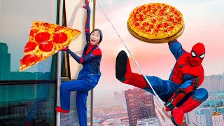 Wendy and Spiderman Pizza Delivery for Superheroes | Kids Helping Others