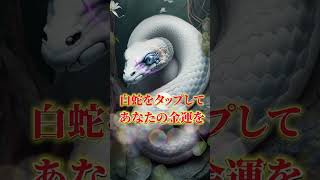 この白蛇を見たら24時間以内に金運が上昇します🐍 #スピリチュアル #金運 #開運