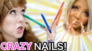 REACTIONS to Japanese Kuro Gyaru CRAZY NAILS \u0026 MAKEUP videos | Kawaii♡Pateenの黒ギャル動画へのコメント返し