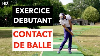 UN EXERCICE SIMPLE POUR LE CONTACT DE BALLE SPECIAL DÉBUTANT cours de golf par David Bobrowski