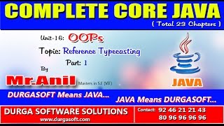 Core Java - OOPs reference Typecasting Part - 1