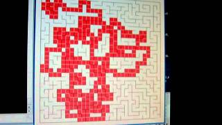 Depth First Maze Solving Algorithm Using Pygame