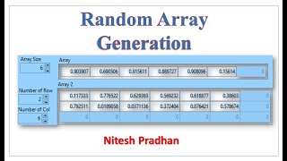 Random Array Generation Using Initialisation