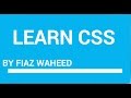 CSS Font Properties,Lec-9 |CSS tutorial for beginners in Urdu/Hindi|