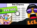 WHAT do MAX CHARMS & GOD & LUCKY IV POTIONS & $999,999 ROBUX & DAILY ROLL HATCH in Pets GO?