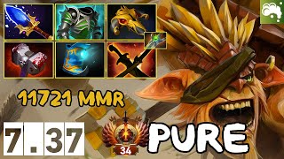 Snot Rocket Bristleback Carry - 11721 MMR - Pure - 7.37 - Immortal Dota