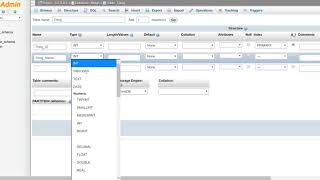 phpMyAdmin - Create DB + Tables