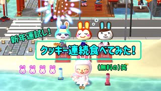 【ポケ森】新年運試し！クッキー連続食べてみた！〜NewJeans/Dittoに乗せて〜