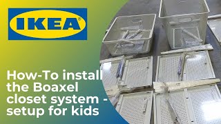 Ikea Algot ( Boaxel - 2021 ) closet system 👕 - How to setup for kids | Thompson Tutorial