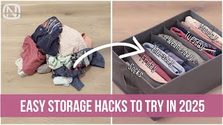 5 Simple STORAGE IDEAS to Organize Your Home