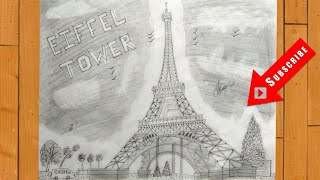 How to draw Eiffel Tower? | Realistic | DK Art & Drawing
