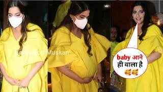 Pregnant Sonam Kapoor flaunting her Baby Bump and Enjoying her Pregnancy Months