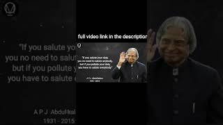 Top 30 Motivational & Inspirational Quotes by APJ Abdul Kalam / Missile Man of India