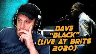 Dave - Black (Live at The BRITs 2020) REACTION!! | UNBELIEVABLE!!