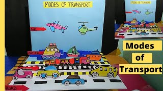 Modes Of Transport For Students |Types Of Transportation | School Project For Students | The4Pillars