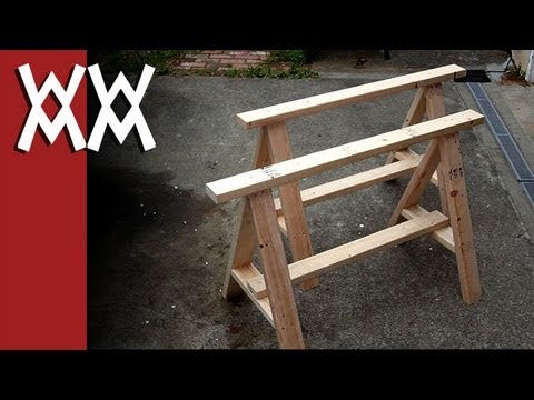 Build a pair of simple sawhorses Build a pair of simple sawhorses