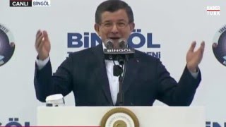 Davutoğlu Bingöllülere Zazaca seslendi