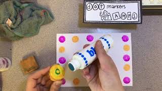 printmaking - dot markers and stamps