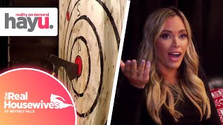 Erika Takes The Ladies Axe Throwing At A Dive Bar | Season 10 | Real Housewives Of Beverley Hills