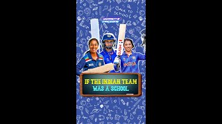 If the Indian team was a School | #shorts #womeninblue