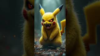 Would you try to catch this Pikachu? 😳 #pikachu #pokemon #horror #nightmarefuel #ai