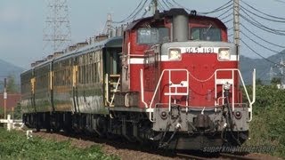 JR西日本 DD51 1191号機+サロンカーなにわ 鉄道クルーズ 大歳→仁保津 2012.9