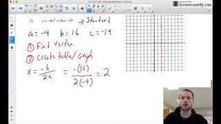 8.4 - Graphing a Quadratic In Standard Form