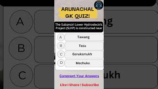 Arunachal GK Quiz Part 58 I APSSB Exams I LDC #shorts #apssb #pawankambojsir #arunachalpradesh