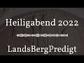 landsbergpredigt heiligabend 2022