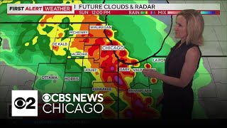 Two waves of thunderstorms to move through Chicago Sunday